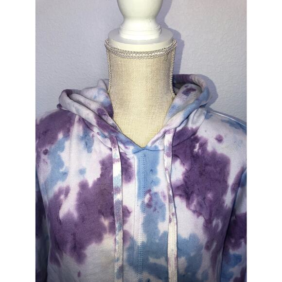 Free People Movement Tie Dye Work It Fleece Lined Drop Shoulder Hoodie -S - Picture 4 of 7